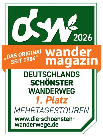Siegel für Deutschlands schönsten Wanderweg