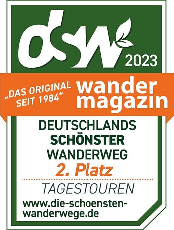 Deutschland Schönster Wanderweg 2. Platz
