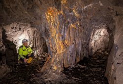 Schieferstollen "Josefsglück", Stollengänge